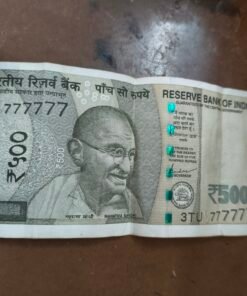 777 777 Unique note 500 rs
