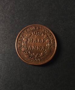 HALF ANNA EAST INDIA COMPANY GOOD CONDITION YEAR 1835