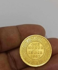 1862 Gold Mohur Coin – Rare British India Collectible