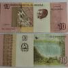 ANGOLA - 10 KWANZAS - POLIMER NOTE - UNC & MINT CONDITION