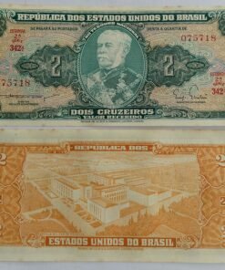BRAZIL - 2 CRUZEIROS - UNC & MINT CONDITION (1954)
