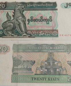MYANMAR - 20 KYATS - UNC & MINT CONDITION
