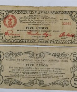 PHILIPPINES - JAPANESE OCCUPATION 5 PESOS (1944) - USED CONDITION