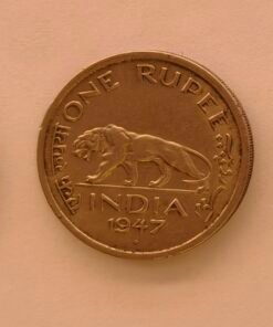 One rupee coin 1947 George VI King emperor