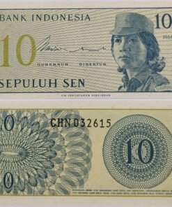 INDONESIA - 10 SEN - UNC & MINT CONDITION ( 1964 )