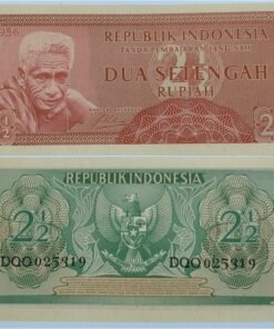 INDONESIA - 2.5 RUPIAH - UNC & MINT CONDITION ( 1956 )