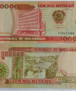 MOZAMBIQUE - 100,000 METICAIS - UNC & MINT CONDITION