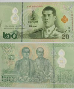 THAILAND - 20 BAHT POLYMER NOTE - UNC & MINT CONDITION