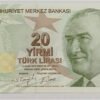 TURKEY - 20 TURKISH LIRA - UNC & MINT CONDITION