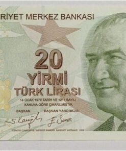TURKEY - 20 TURKISH LIRA - UNC & MINT CONDITION