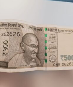 Fancy Number 262626 Indian 500 Rupees Note