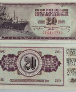 YUGOSLAVIA - 20 DINAR - UNC & MINT CONDITION