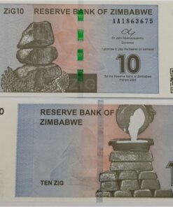 ZIMBABWE - 10 GOLD (ZIG) NOTE - UNC & MINT CONDITION (2024)