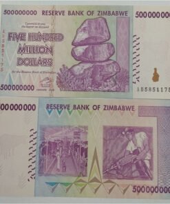 ZIMBABWE - 500 MILLION DOLLAR - UNC & MINT CONDITION (2008)