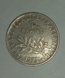 Rare France 1 Franc, 1972 - Oscar Roty coin For Sale just 999/- + Shipping Charges Extra
