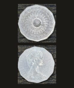 Australia 50 Cents Coin 1977 Silver Jubilee 25th Anniversary Queen Accession Cupronickel RARE