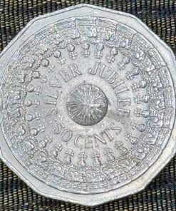 Australia 50 Cents Commemorative Coin (25th Anniversary of Queen Elizabeth II's Accession to the Throne 1977) Queen Elizabeth