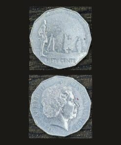 Australia 50 Cents Coin 2005 60th Anniversary World War II WWII Remembrance Cupronickel RARE