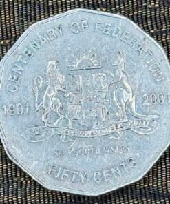 Australia 50 Cents Commemorative Coin (Centenary of Federation 2001) Queen Elizabeth II
