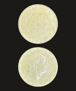 Italy 200 Lire Coin Gear