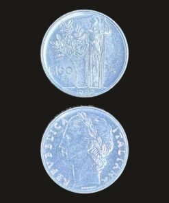 Italy 100 Lire Coin Goddess Minerva