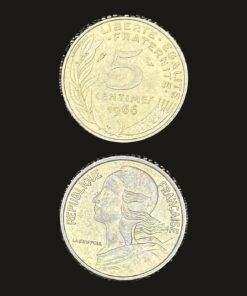 France 5 Centimes Coin Marianne Profile