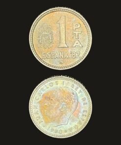 Spain 1 Peseta Coin Juan Carlos I Profile