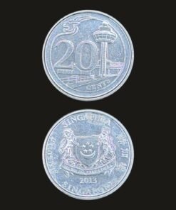 Singapore 20 Cents Coin Changi Airport Motif