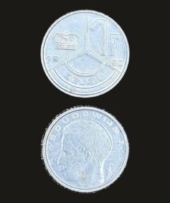 Belgium 1 Franc Coin Three-Pointed Star King Baudouin I