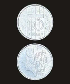Netherlands 10 Cents Coin Queen Beatrix Silhouette
