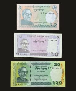Bangladesh Monuments Banknote Set of 3 UNC