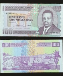 Burundi 100 Francs Banknote UNC 2024 Prince Louis Rwagasore RARE