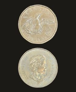 Canada 1 Dollar 2008 Loonie Coin Beijing Olympic Lucky Loonie