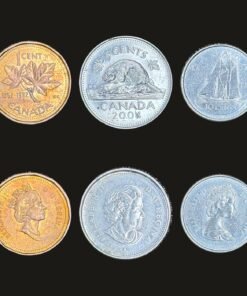 Canada Coin Set of 3 (1 Cent, 5 Cents and 10 Cents)