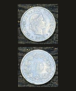 Switzerland 10 Rappen Coin Libertas Oak Leaf Wreath