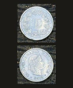 Switzerland 10 Rappen Coin Libertas Oak Leaf Wreath