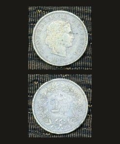 Switzerland 20 Rappen Coin Libertas Alpine Flora Wreath