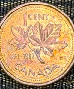 Canada 1 Cent (Bronze, Maple Twig) Coin