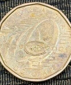 Canada 1 Dollar (100th Anniversary of the Montreal Canadiens Hockey Team, Queen Elizabeth II) Coin