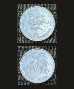 Croatia 20 Lipa Coin 1995 Maslina Olive Branch Republic of Croatia RARE
