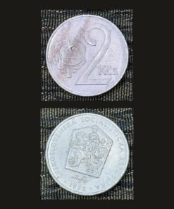 Czechoslovakia 2 Koruny Coin 1972 Socialist Republic Lion Emblem Cupronickel RARE