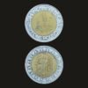 Egypt 1 Pound Bimetallic Coin Tutankhamun Mask