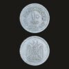 Egypt 10 Qirsh Coin Eagle Emblem United Arab Republic