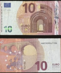 Eurozone 10 Euro Banknote 2014 Europa Series Romanesque Arch and Bridge