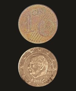 Belgium Euro 1 Cent Coin King of Belgium Portrait Copper-Plated Steel