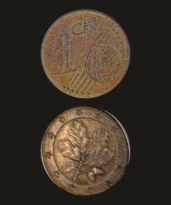 Germany Euro 1 Cent Coin Oak Twig Copper-Plated Steel