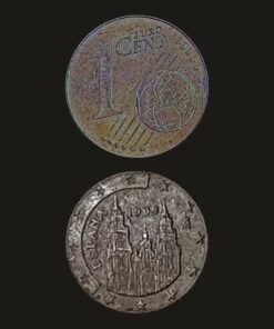Spain Euro 1 Cent Coin Santiago de Compostela Cathedral Copper-Plated Steel