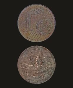 Greece Euro 1 Cent Coin Athenian Trireme Copper-Plated Steel