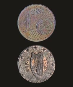 Ireland Euro 1 Cent Coin Celtic Harp Copper-Plated Steel