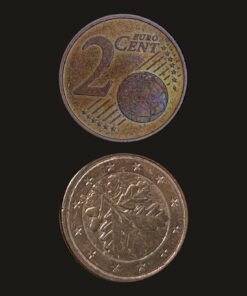 Germany Euro 2 Cents Coin Oak Twig Copper-Plated Steel